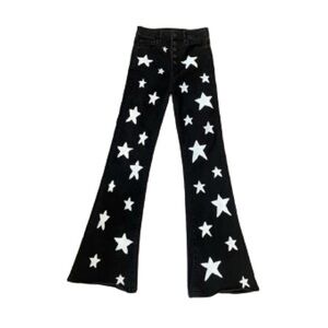 American Eagle Black Jeans Painted Stars Size 00